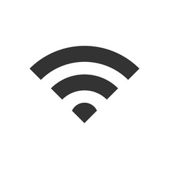 Wifi internet sign icon in flat style. Wi-fi wireless technology vector illustration on white isolated background. Network wifi business concept.