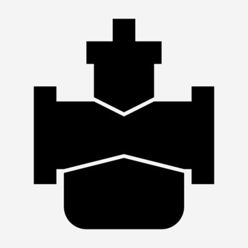 Glyph beautiful carburetor vector icon