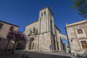 Fototapeta na wymiar Iglesia románica de San Pedro y San Ildefonso en la ciudad de Zamora, España