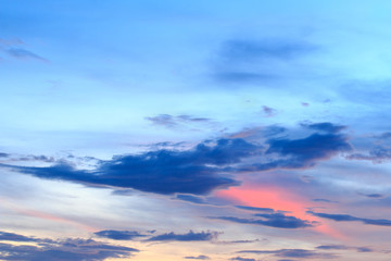 Obraz premium beautiful colorful sky and cloud in twilight time background