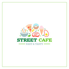 Street cafe emblem 2