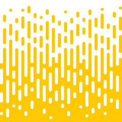 Abstract yellow line flow halftone seamless pattern background. Vector irregular liquid color transition on white for modern trend design