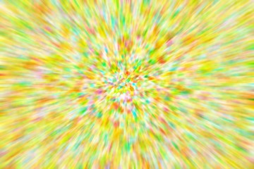 Colorful abstract speed lines texture background, radial motion blur / zooming effect (High-resolution 2D CG rendering illustration)