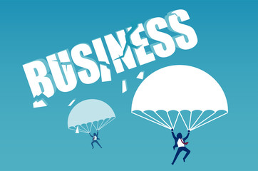 concept of a golden parachute of chief executive officer