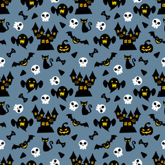 Halloween background seamless pattern.