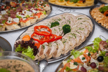 catering for corporate parties and weddings full of good food