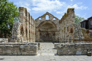 Ruins of a old church in Nessebar, bulgaria. Church St sophia.