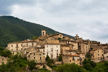 Fototapeta na wymiar Scanno, a village in the National Park of Abruzzo (Italy)