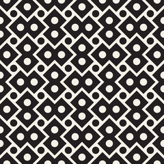 Vector seamless pattern. Modern stylish abstract texture. Repeating geometric tiles..