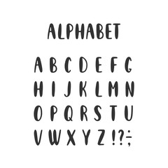Vector set of alphabet letters