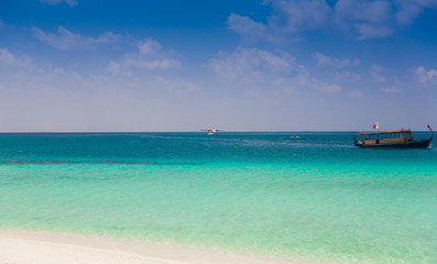 Fototapeta na wymiar Maldives, landscape sea