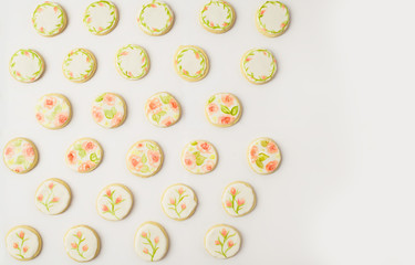 Sugar Cookies with Floral Patterns