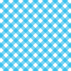 Blue and white gingham background. vector illustration