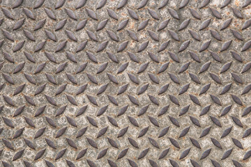 Old steel floor texture background.