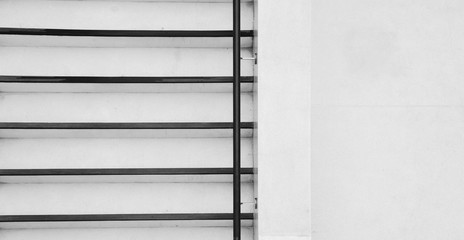 concrete ladder in the city - monochrome