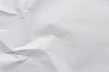 White background and wallpaper by crumpled paper texture and free space.