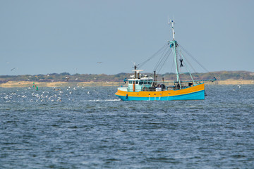 Fischerboot auf See