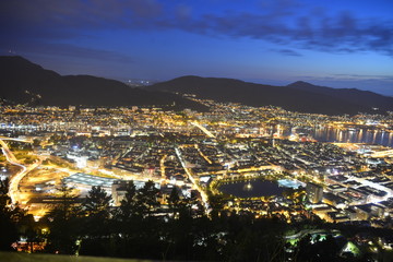 Bergen Norway City View at Night