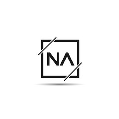 Initial Letter NA Logo Template Design