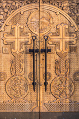 doors of the temple of St. Karapet Armenian Church
