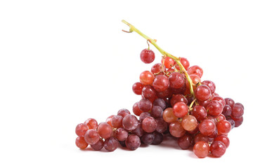 fresh grape on white