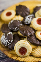 Different types of cookies biscuits