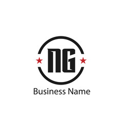 Initial Letter NG Logo Template Design