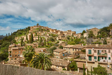 Fototapeta na wymiar Dorf in Spanien Aussicht Hintergrund village in spain