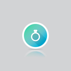 Modern Round Ring Icon