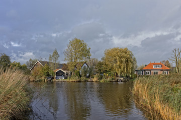 Fototapeta premium house on the river
