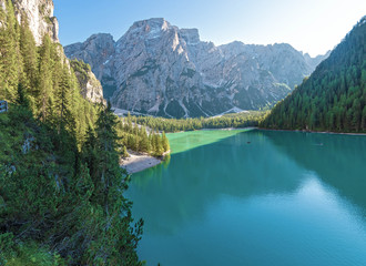Braies Lake in the Dolomites
