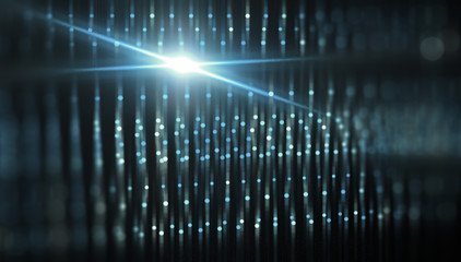 Lights Blue Background With Rays. Flash Light. Illustration Beautiful.