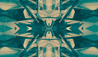 Kaleidoscope pattern. Beautiful pastel stylish background.