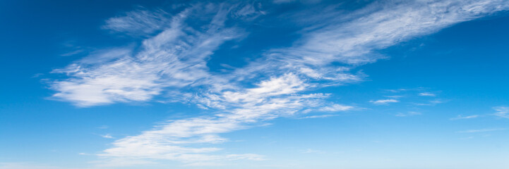 Naklejka na ściany i meble Cloudscape in sunny day of summer