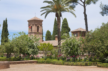 Fototapeta na wymiar Parador de San Francisco, Alhambra, Granada, Andalusien, Spanien