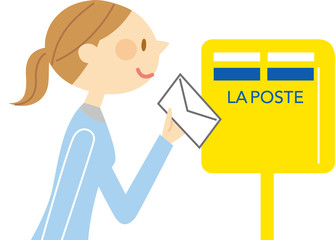 郵便ポスト　LA POST