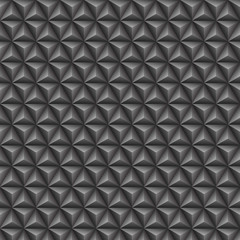 Triangle 3d  grey seamless pattern vector