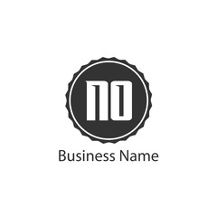 Initial Letter NO Logo Template Design