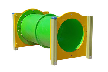 Children's playground on white