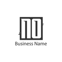 Initial Letter NO Logo Template Design