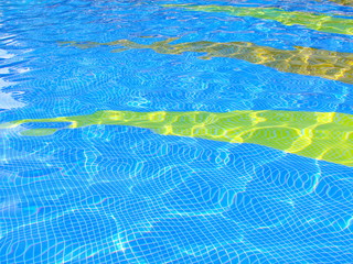 Pool water. Water ripples on a swimming pool