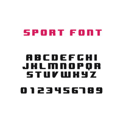 Alphabet sport style