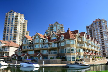 Fototapeta na wymiar High end condo real estate in Kelowna BC,Canada.
