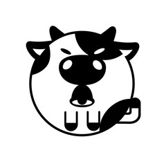 Cow Solid illustration