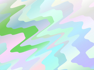 Pink, green vector pattern with liquid shapes. A vague circumflex abstract illustration with gradient.