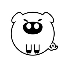 Pig Solid illustration