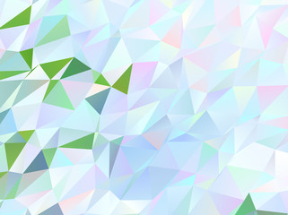 Light green triangle mosaic template. Modern abstract illustration with triangles. 