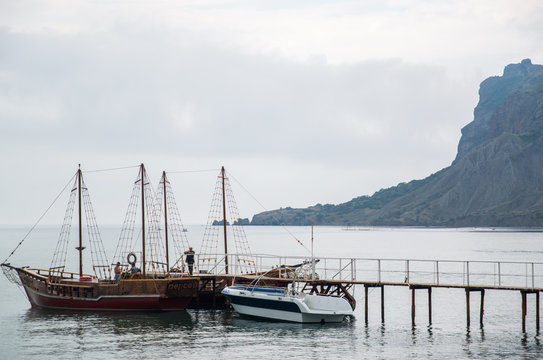 boats in harbor