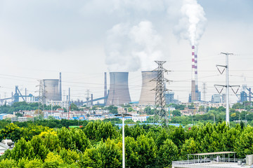 nuclear power plant in the city