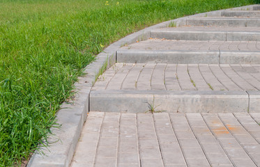 Stone steps in the Park